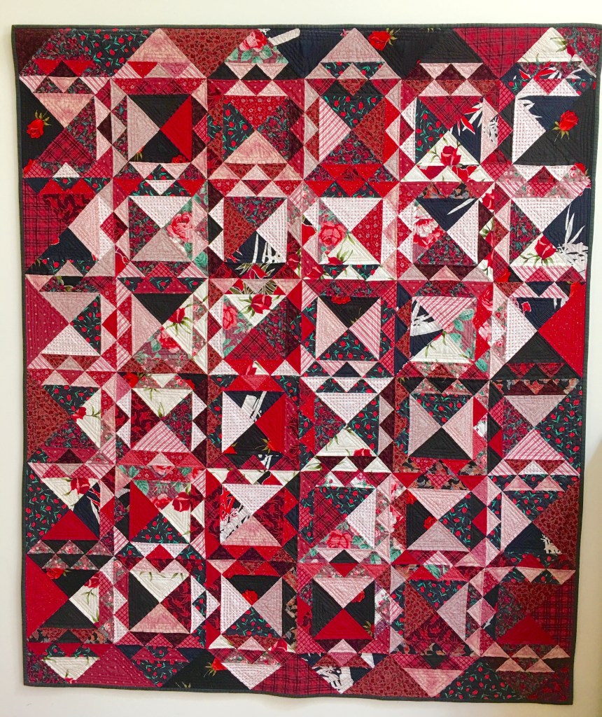 Red and Black Ocean Waves